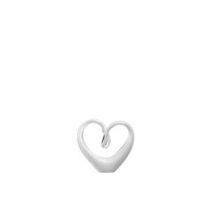 LEONARDO EMOZIONE szív alakú szobor 10cm fehér