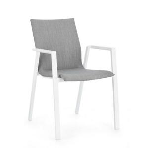 ODEON szürke és fehér kerti szék