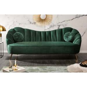 ARIELLE zöld bársony kanapé
