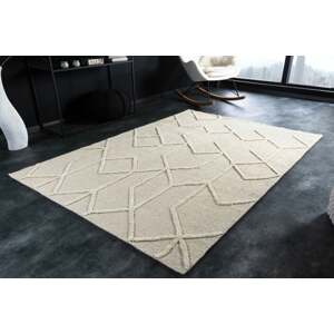 ABSTRACT bézs gyapjú szőnyeg 230x160 cm