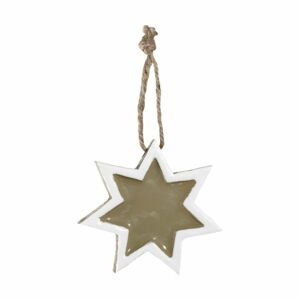 LEONARDO CANDELA csillag alakú karácsonyfadísz 8cm