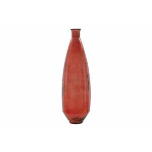 ADOBE piros üveg váza