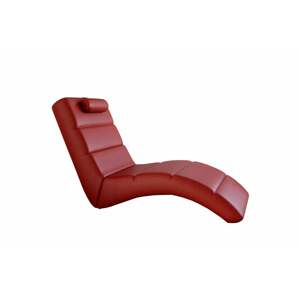 LONG piros ökobőr fotelágy