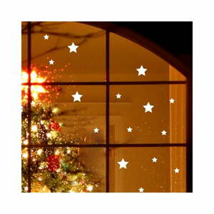 Bright White Stars elektrosztatikus karácsonyi matrica - Ambiance