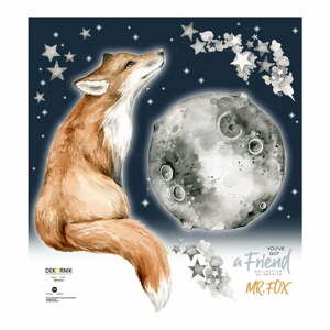 Mr. Fox gyerek falmatrica rókamotívummal - Dekornik