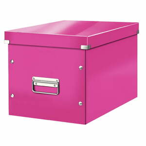 Office rózsaszín tárolódoboz, hossz 36 cm Click&Store - Leitz