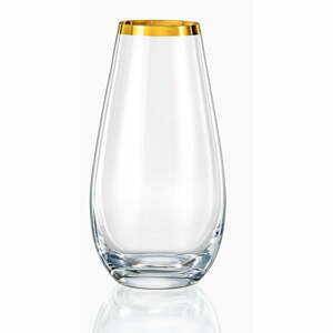 Golden Celebration üvegváza, magasság 24 cm - Crystalex