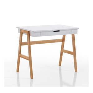 Íróasztal fehér asztallappal 55x90 cm Karro – Tomasucci