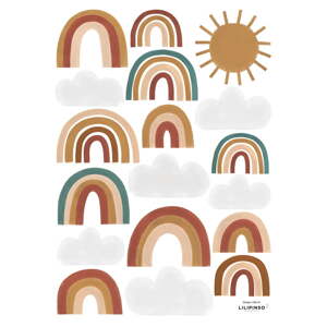 Matrica lap 30x42 cm Cute Rainbows – Lilipinso