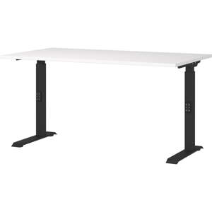 Íróasztal állítható magassággal fehér asztallappal 80x140 cm Downey – Germania