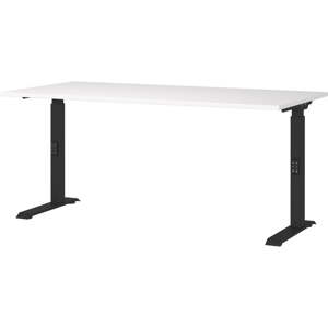 Íróasztal állítható magassággal fehér asztallappal 80x160 cm Downey – Germania