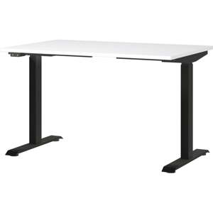 Íróasztal elektromosan állítható magassággal fehér asztallappal 80x120 cm Jet – Germania