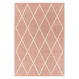 Rózsaszín kézzel készített  gyapjú szőnyeg 200x290 cm Albany – Asiatic Carpets