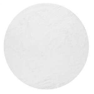 Fehér mosható kerek szőnyeg ø 100 cm Pelush White – Mila Home