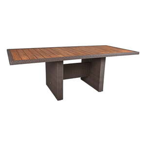 Kerti étkezőasztal akácfa asztallappal 100x220 cm Braga - Garden Pleasure