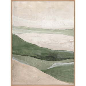 Kézzel festett kép 90x120 cm Green Field    – Malerifabrikken