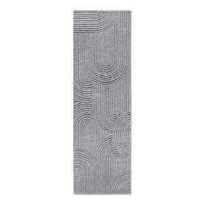 Szürke futószőnyeg 80x240 cm Chappe Light Grey – Elle Decoration