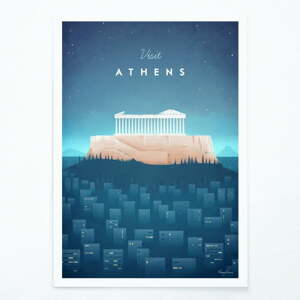 Poszter Athens, 30x40 cm - Travelposter